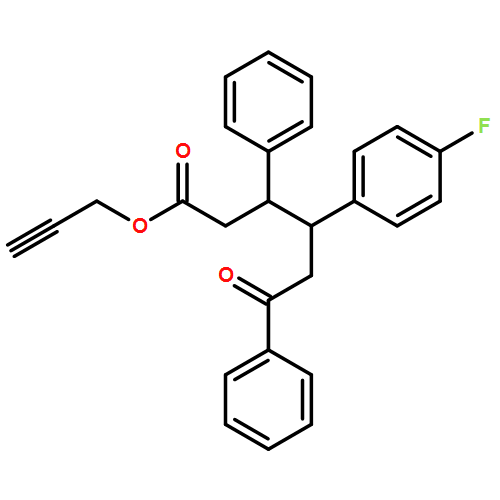 Benzenehexanoic acid, γ-(4-fluorophenyl)-ε-oxo-β-phenyl-, 2-propyn-1-yl ester, (βR,γR)-rel-