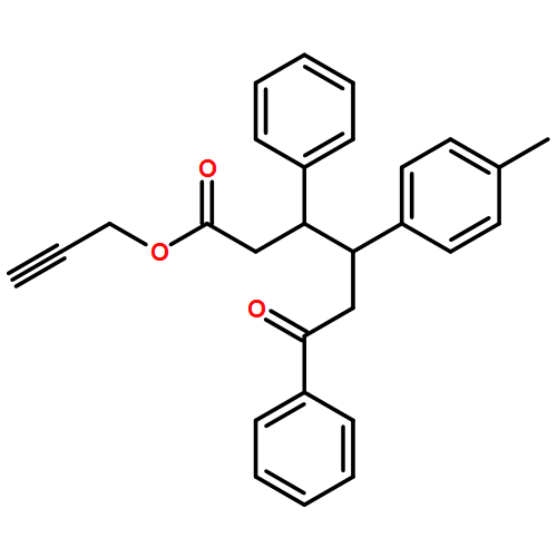 Benzenehexanoic acid, γ-(4-methylphenyl)-ε-oxo-β-phenyl-, 2-propyn-1-yl ester, (βR,γR)-rel-