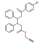 Benzenehexanoic acid, 4-bromo-ε-oxo-β,γ-diphenyl-, 2-propyn-1-yl ester, (βR,γR)-rel-