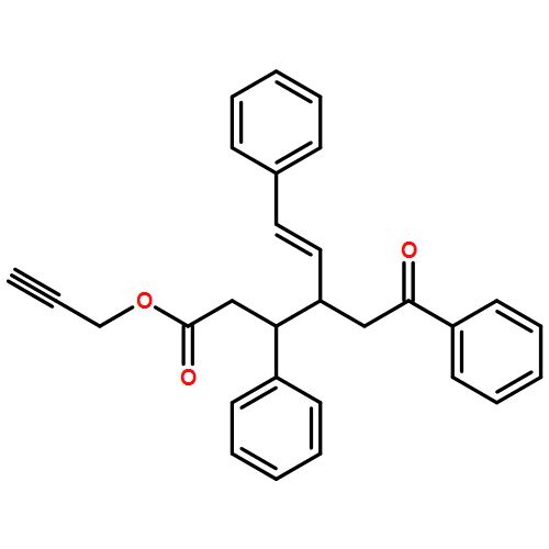 Benzenehexanoic acid, ε-oxo-β-phenyl-γ-[(1E)-2-phenylethenyl]-, 2-propyn-1-yl ester, (βR,γS)-rel-