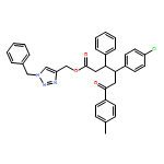 Benzenehexanoic acid, γ-(4-chlorophenyl)-4-methyl-ε-oxo-β-phenyl-, [1-(phenylmethyl)-1H-1,2,3-triazol-4-yl]methyl ester, (βR,γR)-rel-