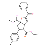 6aH-Cyclopenta[b]furan-4,6a-dicarboxylic acid, 2-benzoyl-3a,4,5,6-tetrahydro-5-(4-methylphenyl)-, 4-ethyl 6a-methyl ester, (3aR,4S,5R,6aS)-rel-