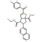 6aH-Cyclopenta[b]furan-4,6a-dicarboxylic acid, 3a,4,5,6-tetrahydro-2-(4-methylbenzoyl)-5-(2-naphthalenyl)-, 4-ethyl 6a-methyl ester, (3aR,4S,5R,6aS)-rel-