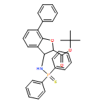 2-Benzofurancarboxylic acid, 3-[(diphenylphosphinothioyl)amino]-2,3-dihydro-7-phenyl-, 1,1-dimethylethyl ester, (2R,3R)-rel-