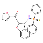 Phosphinothioic amide, N-[(2R,3R)-2-(2-furanylcarbonyl)-2,3-dihydro-3-benzofuranyl]-P,P-diphenyl-, rel-