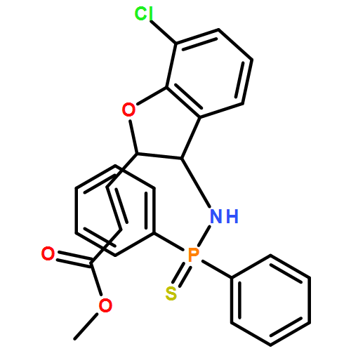 2-Propenoic acid, 3-[(2R,3S)-7-chloro-3-[(diphenylphosphinothioyl)amino]-2,3-dihydro-2-benzofuranyl]-, methyl ester, (2E)-rel-