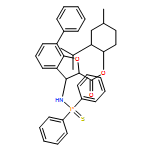 2-Benzofurancarboxylic acid, 3-[(diphenylphosphinothioyl)amino]-2,3-dihydro-7-phenyl-, (1R,2S,4S)-4-methyl-2-(1-methylethyl)cyclohexyl ester, (2R,3R)-rel-