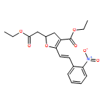 2-Furanacetic acid, 4-(ethoxycarbonyl)-2,3-dihydro-5-[(1E)-2-(2-nitrophenyl)ethenyl]-, ethyl ester