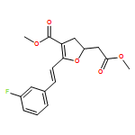 2-Furanacetic acid, 5-[(1E)-2-(3-fluorophenyl)ethenyl]-2,3-dihydro-4-(methoxycarbonyl)-, methyl ester