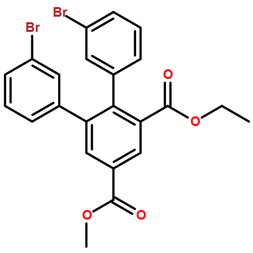 [1,1':2',1''-Terphenyl]-3',5'-dicarboxylic acid, 3,3''-dibromo-, 3'-ethyl 5'-methyl ester