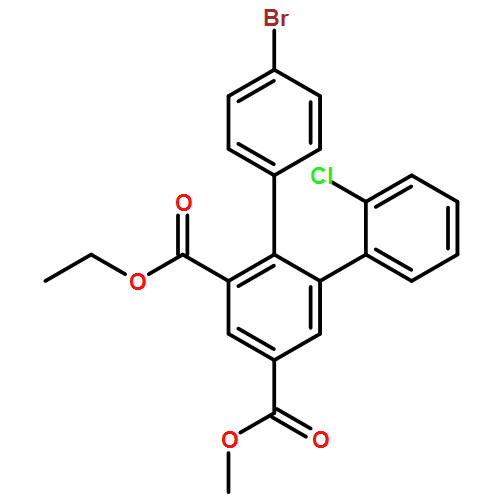 [1,1':2',1''-Terphenyl]-3',5'-dicarboxylic acid, 4''-bromo-2-chloro-, 3'-ethyl 5'-methyl ester