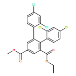 [1,1':2',1''-Terphenyl]-3',5'-dicarboxylic acid, 2,2'',4,4''-tetrachloro-, 3'-ethyl 5'-methyl ester