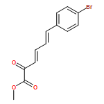 3,5-Hexadienoic acid, 6-(4-bromophenyl)-2-oxo-, methyl ester, (3E,5E)-