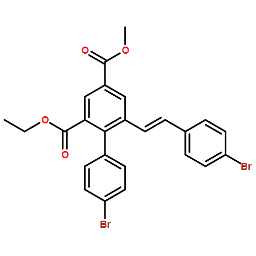 [1,1'-Biphenyl]-2,4-dicarboxylic acid, 4'-bromo-6-[(1E)-2-(4-bromophenyl)ethenyl]-, 2-ethyl 4-methyl ester