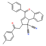 3-Cyclopentene-1,1-dicarbonitrile, 3-(4-methylbenzoyl)-2-(2-methylphenyl)-5-[2-(4-methylphenyl)-2-oxoethyl]-, (2R,5S)-