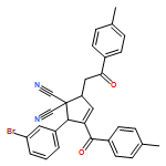 3-Cyclopentene-1,1-dicarbonitrile, 2-(3-bromophenyl)-3-(4-methylbenzoyl)-5-[2-(4-methylphenyl)-2-oxoethyl]-, (2R,5S)-