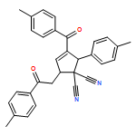 3-Cyclopentene-1,1-dicarbonitrile, 3-(4-methylbenzoyl)-2-(4-methylphenyl)-5-[2-(4-methylphenyl)-2-oxoethyl]-, (2R,5S)-