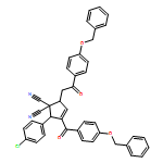 3-Cyclopentene-1,1-dicarbonitrile, 2-(4-chlorophenyl)-5-[2-oxo-2-[4-(phenylmethoxy)phenyl]ethyl]-3-[4-(phenylmethoxy)benzoyl]-, (2R,5S)-