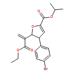 2-Furanacetic acid, 3-(4-bromophenyl)-2,3-dihydro-α-methylene-5-[(1-methylethoxy)carbonyl]-, ethyl ester, (2R,3S)-rel-