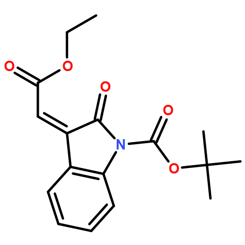 1H-Indole-1-carboxylic acid, 3-(2-ethoxy-2-oxoethylidene)-2,3-dihydro-2-oxo-, 1,1-dimethylethyl ester