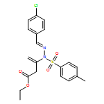 3-Butenoic acid, 3-[(2E)-2-[(4-chlorophenyl)methylene]-1-[(4-methylphenyl)sulfonyl]hydrazinyl]-, ethyl ester