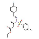 3-Butenoic acid, 3-[(2E)-2-[(4-fluorophenyl)methylene]-1-[(4-methylphenyl)sulfonyl]hydrazinyl]-, ethyl ester