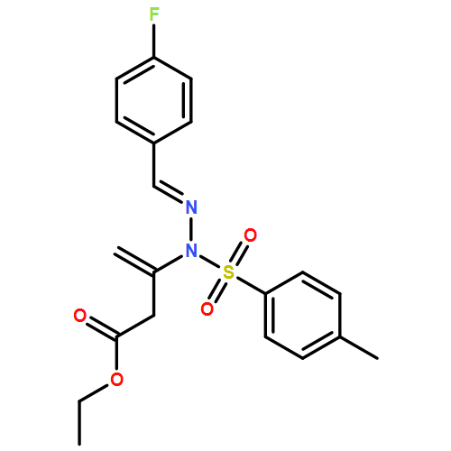 3-Butenoic acid, 3-[(2E)-2-[(4-fluorophenyl)methylene]-1-[(4-methylphenyl)sulfonyl]hydrazinyl]-, ethyl ester