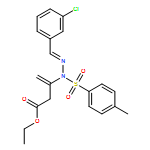 3-Butenoic acid, 3-[(2E)-2-[(3-chlorophenyl)methylene]-1-[(4-methylphenyl)sulfonyl]hydrazinyl]-, ethyl ester