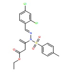 3-Butenoic acid, 3-[(2E)-2-[(2,4-dichlorophenyl)methylene]-1-[(4-methylphenyl)sulfonyl]hydrazinyl]-, ethyl ester