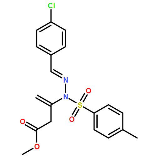 3-Butenoic acid, 3-[(2E)-2-[(4-chlorophenyl)methylene]-1-[(4-methylphenyl)sulfonyl]hydrazinyl]-, methyl ester