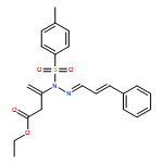 3-Butenoic acid, 3-[(2E)-1-[(4-methylphenyl)sulfonyl]-2-[(2E)-3-phenyl-2-propen-1-ylidene]hydrazinyl]-, ethyl ester