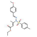 2-Butenoic acid, 3-[(2E)-2-[(4-methoxyphenyl)methylene]-1-[(4-methylphenyl)sulfonyl]hydrazinyl]-, ethyl ester, (2E)-