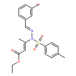 2-Butenoic acid, 3-[(2E)-2-[(3-bromophenyl)methylene]-1-[(4-methylphenyl)sulfonyl]hydrazinyl]-, ethyl ester, (2E)-