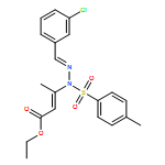 2-Butenoic acid, 3-[(2E)-2-[(3-chlorophenyl)methylene]-1-[(4-methylphenyl)sulfonyl]hydrazinyl]-, ethyl ester, (2E)-