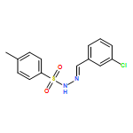 Benzenesulfonic acid, 4-methyl-, (2E)-2-[(3-chlorophenyl)methylene]hydrazide