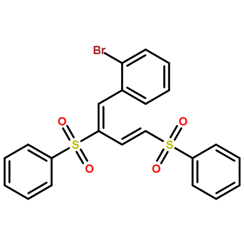 Benzene, 1-[2,4-bis(phenylsulfonyl)-1,3-butadien-1-yl]-2-bromo-