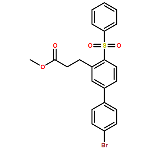 [1,1'-Biphenyl]-3-propanoic acid, 4'-bromo-4-(phenylsulfonyl)-, methyl ester