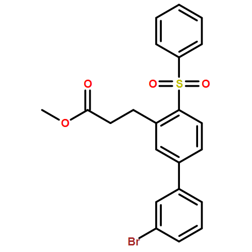 [1,1'-Biphenyl]-3-propanoic acid, 3'-bromo-4-(phenylsulfonyl)-, methyl ester