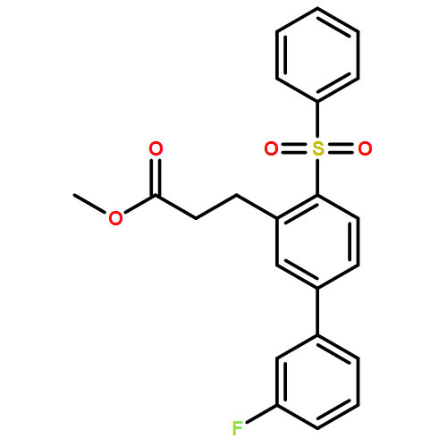 [1,1'-Biphenyl]-3-propanoic acid, 3'-fluoro-4-(phenylsulfonyl)-, methyl ester