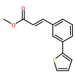 2-Propenoic acid, 3-[3-(2-thienyl)phenyl]-, methyl ester, (2E)-