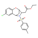 2,5-Methano-1,4-benzoxazepine-3-acetic acid, 7-chloro-2,3,4,5-tetrahydro-4-[(4-methylphenyl)sulfonyl]-, ethyl ester