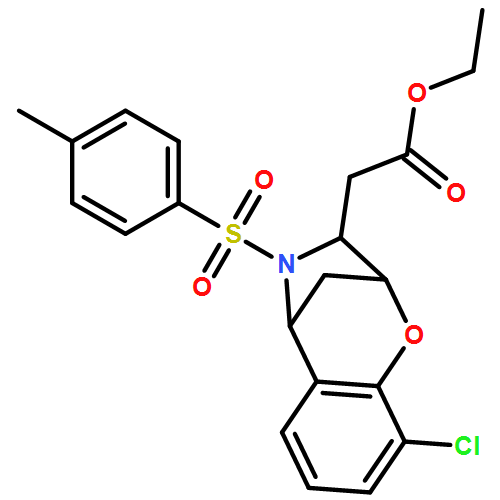 2,5-Methano-1,4-benzoxazepine-3-acetic acid, 9-chloro-2,3,4,5-tetrahydro-4-[(4-methylphenyl)sulfonyl]-, ethyl ester