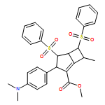 Bicyclo[3.2.0]hept-1-ene-2-carboxylic acid, 3-[4-(dimethylamino)phenyl]-7-methyl-4,6-bis(phenylsulfonyl)-, methyl ester, (3R,4S,5S,6S,7R)-rel-