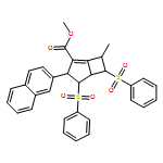 Bicyclo[3.2.0]hept-1-ene-2-carboxylic acid, 7-methyl-3-(2-naphthalenyl)-4,6-bis(phenylsulfonyl)-, methyl ester, (3R,4S,5S,6S,7R)-rel-