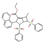 Bicyclo[3.2.0]hept-1-ene-2-carboxylic acid, 7-methyl-3-(1-naphthalenyl)-4,6-bis(phenylsulfonyl)-, ethyl ester, (3R,4S,5S,6S,7R)-rel-