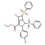 Bicyclo[3.2.0]hept-1-ene-2-carboxylic acid, 3-(4-bromophenyl)-7-methyl-4,6-bis(phenylsulfonyl)-, ethyl ester, (3R,4S,5S,6S,7R)-rel-