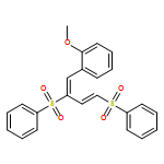 Benzene, 1-[2,4-bis(phenylsulfonyl)-1,3-butadien-1-yl]-2-methoxy-