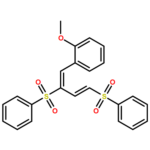 Benzene, 1-[2,4-bis(phenylsulfonyl)-1,3-butadien-1-yl]-2-methoxy-