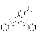 Benzenamine, 4-[2,4-bis(phenylsulfonyl)-1,3-butadien-1-yl]-N,N-dimethyl-