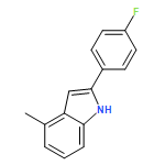 1H-Indole, 2-(4-fluorophenyl)-4-methyl-